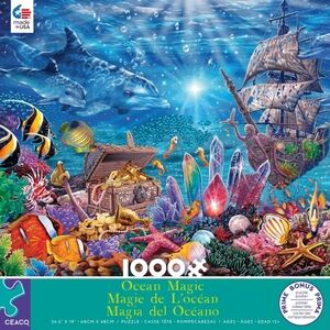 OCEAN MAGIC TREASURES OF THE SEA 🐠1000 Pc.Puzzle 3388-12 Sundram©2021 Ceaco